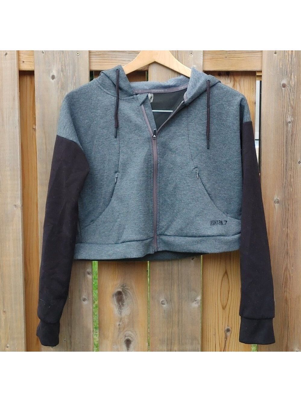GYMSHARK Cropped Zip Up Hoodie Size Small